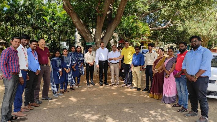 5k car care - csr activity at bharathiyar university